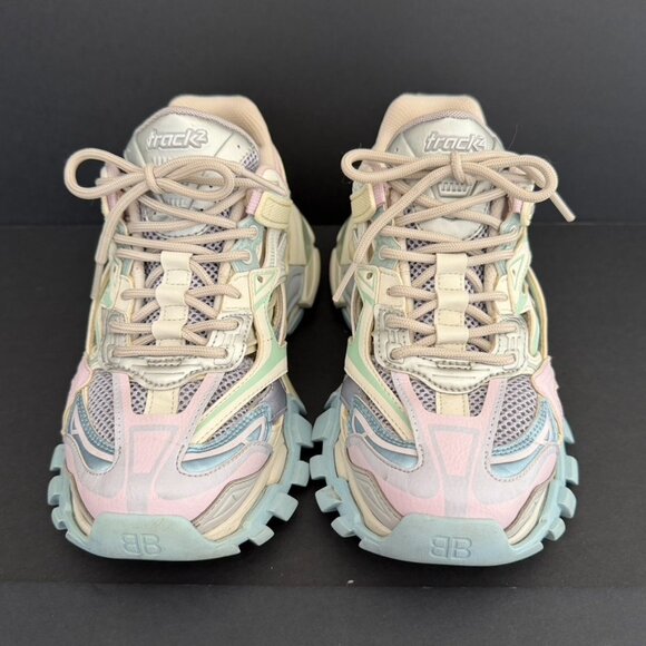 Balenciaga Track 2 Sneakers Multicolor Trainers Size 8 - Picture 2 of 10